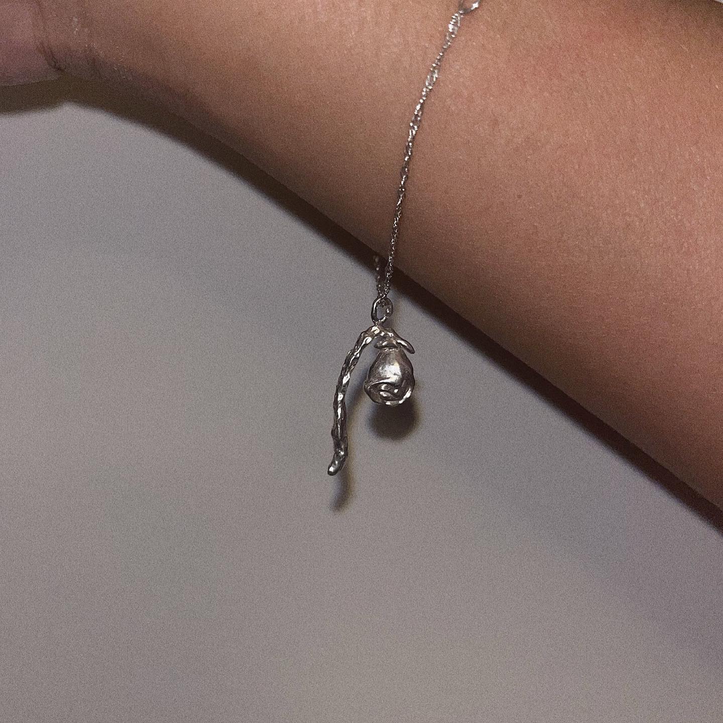 EVERYTHING DIES ROSE PENDANT