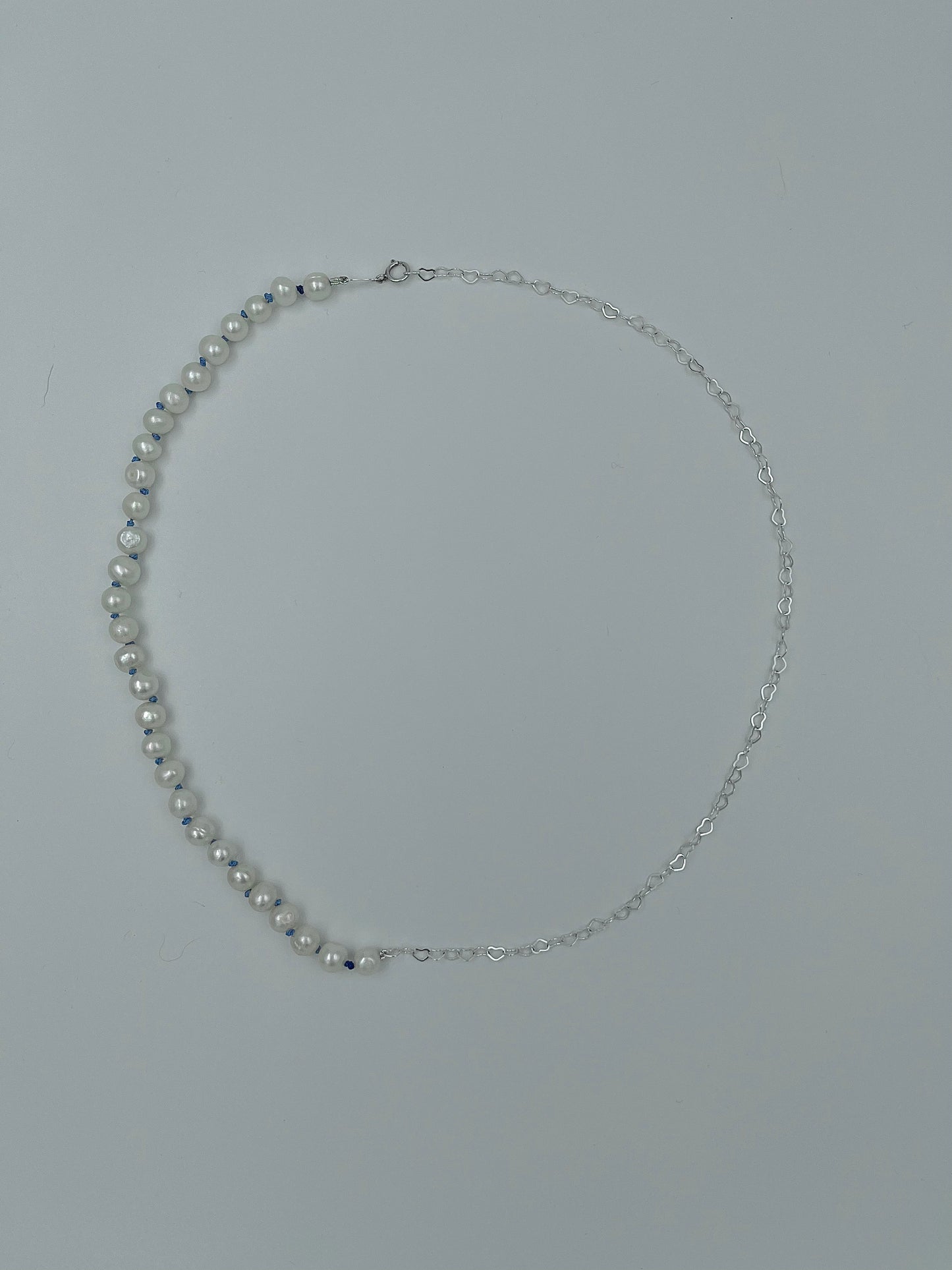 SOMETHING BLUE PEARL NECKLACE