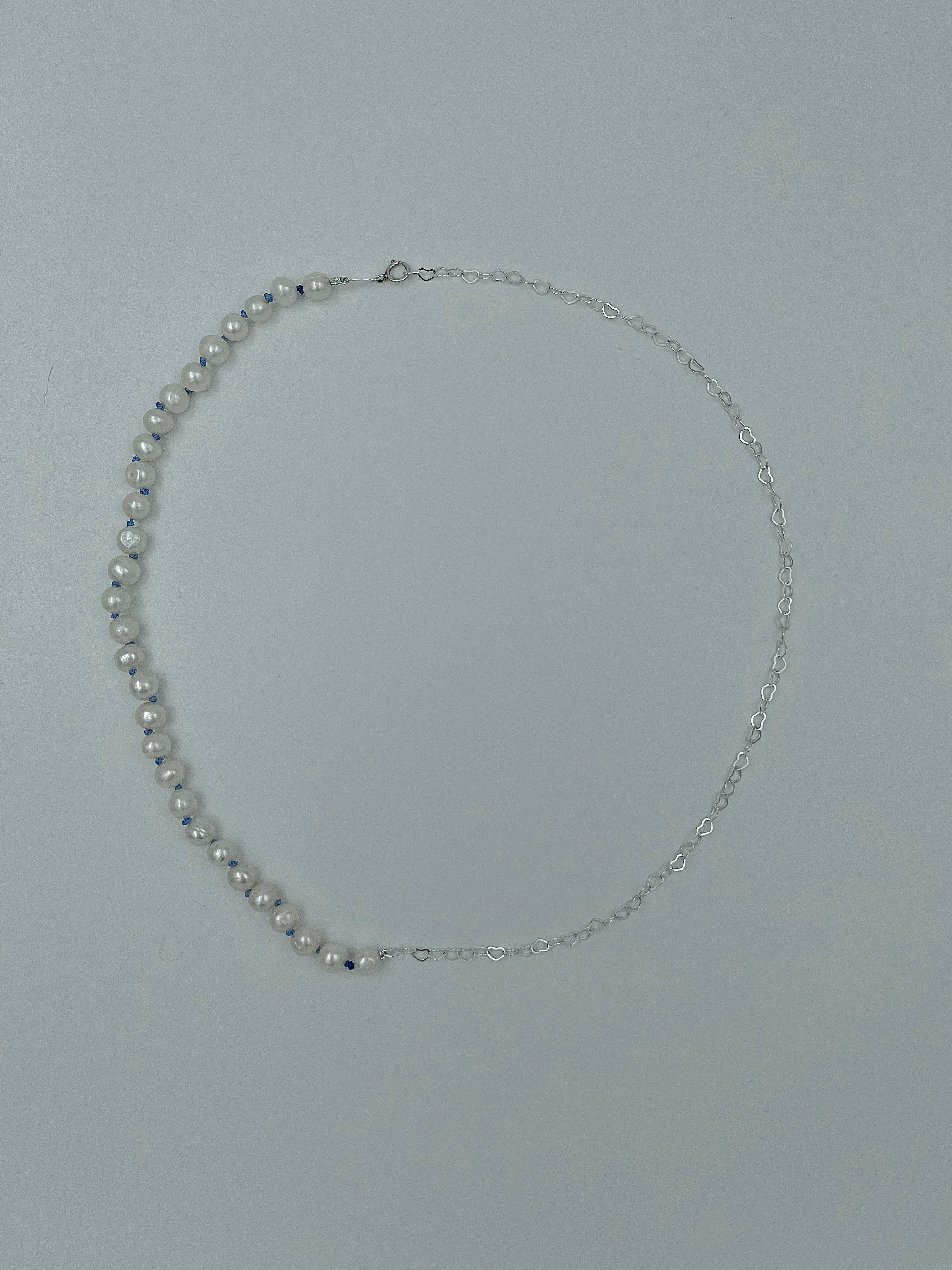 SOMETHING BLUE PEARL NECKLACE