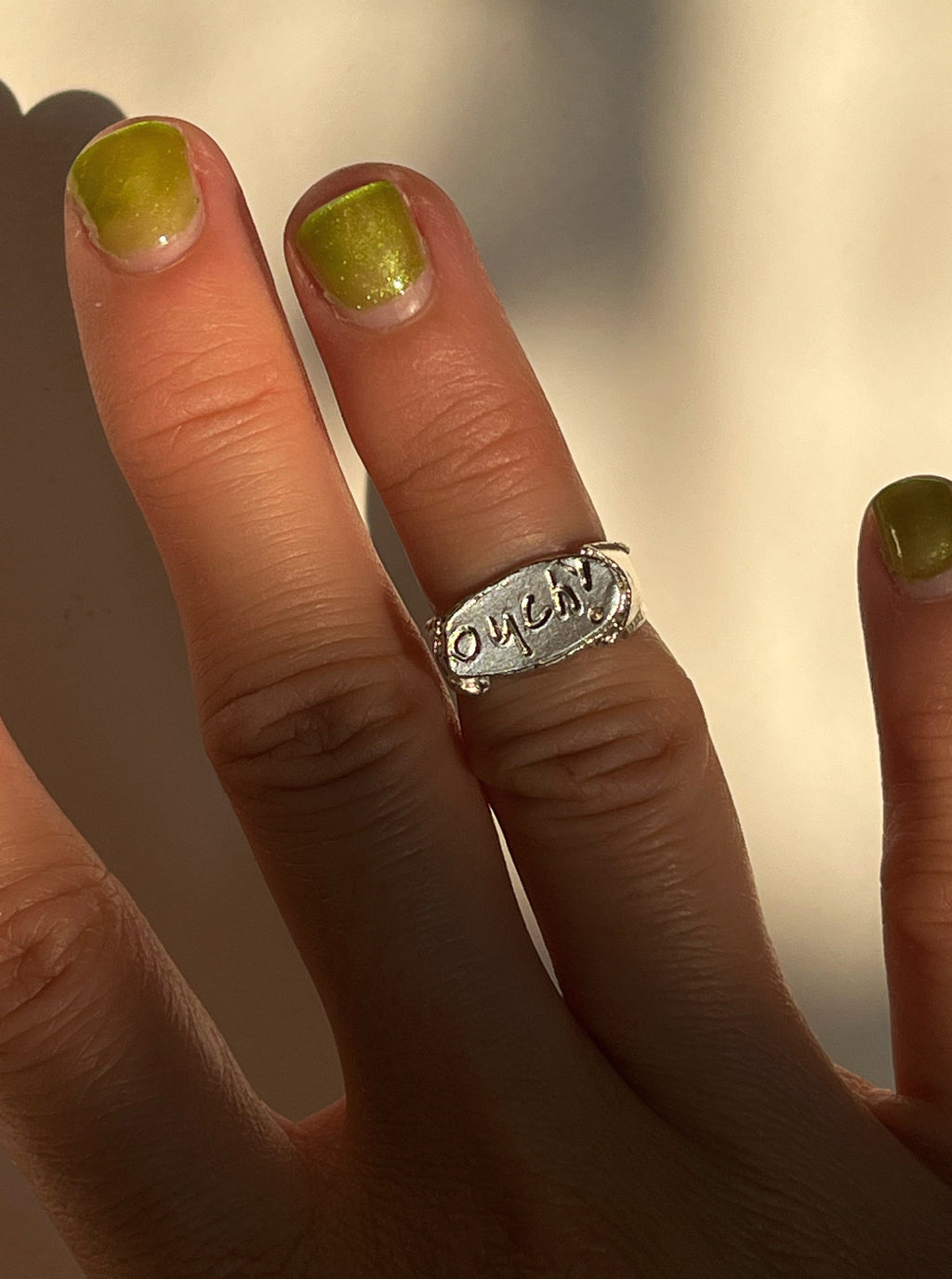IF THE TRUTH HURTS, SAY OUCH! RING