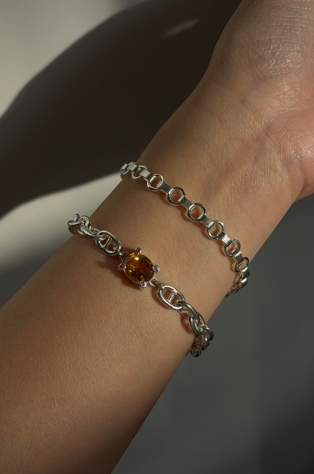 BIG HARD SUN CHAIN BRACELET