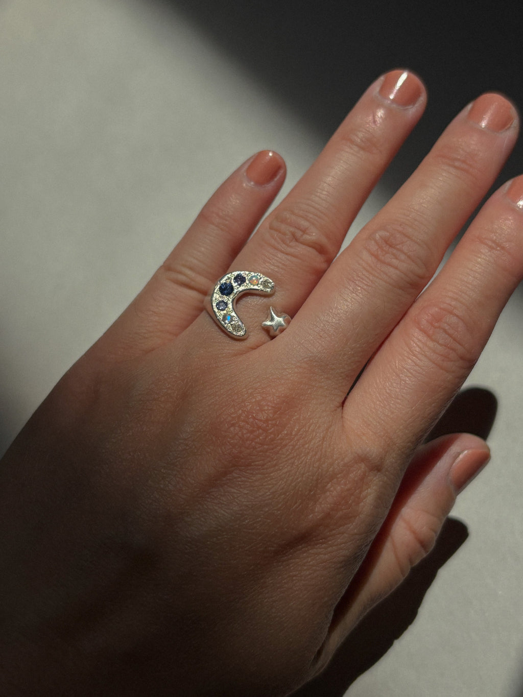 PTOWN NIGHTS MOON AND STAR RING