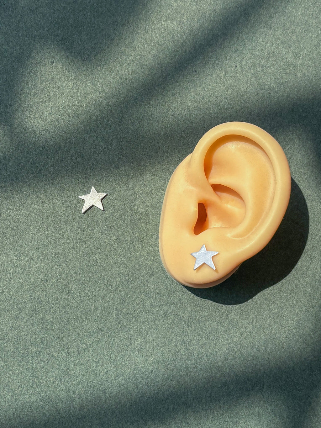 YOU'RE MY LUCKY STAR STUD EARRINGS-SILVER
