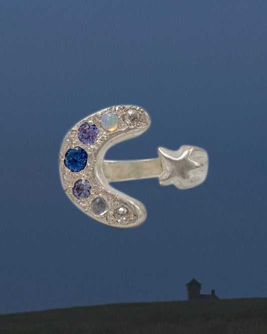 PTOWN NIGHTS MOON AND STAR RING