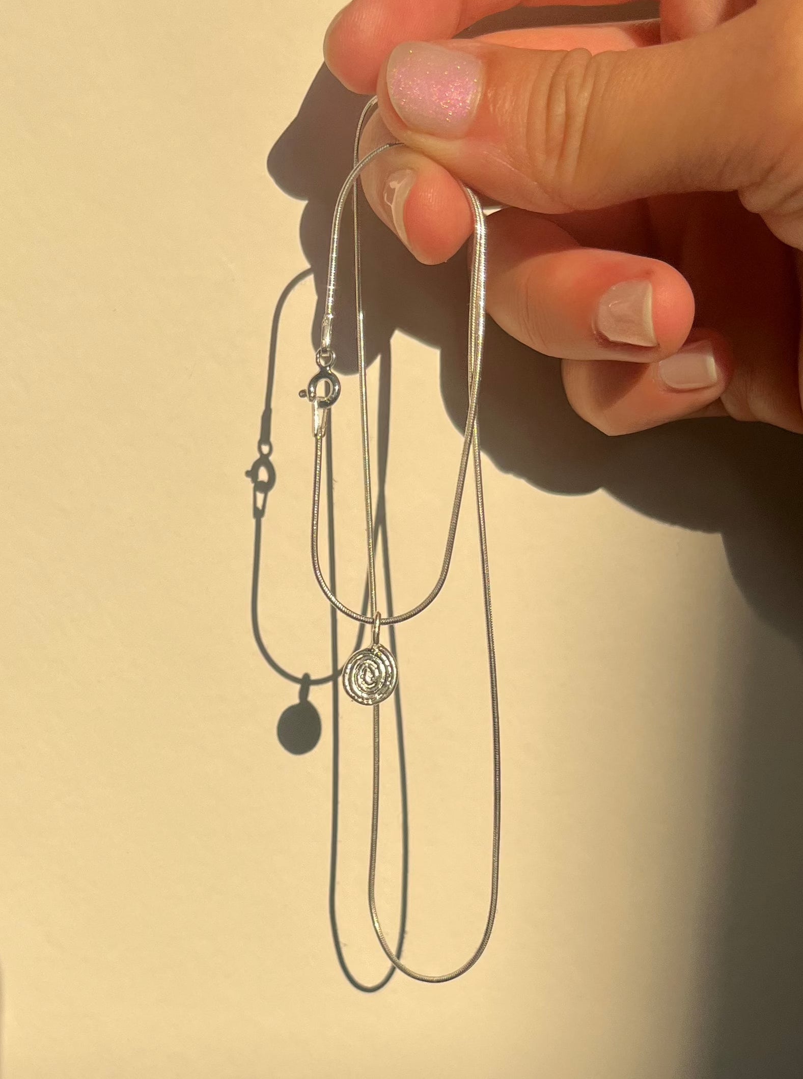 STERLING SILVER ROUND SNAKE CHAIN 0.9M