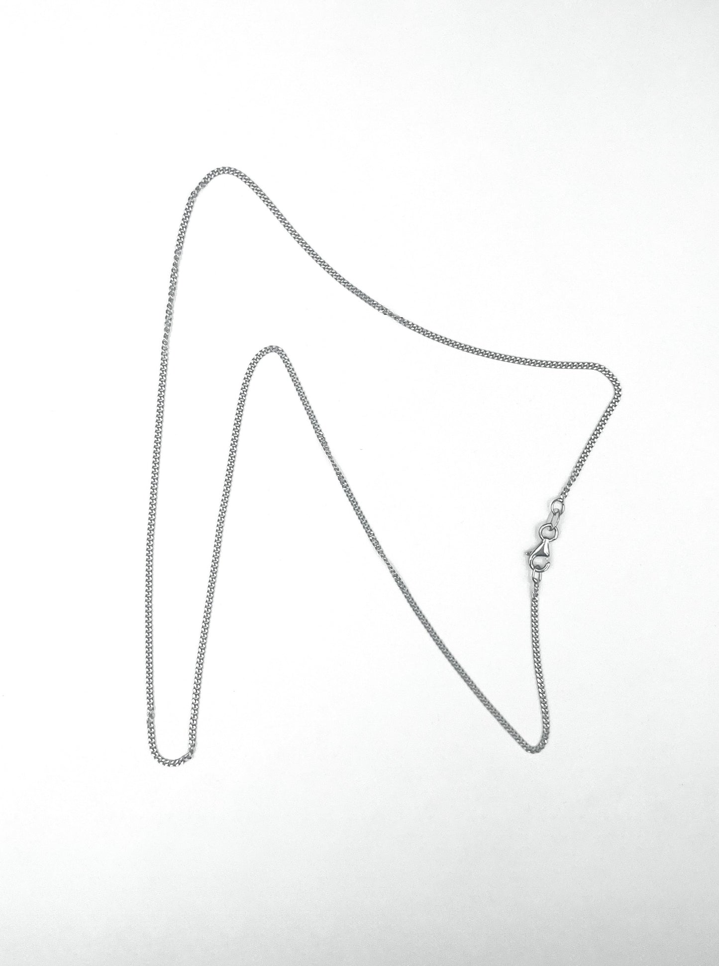 STERLING SILVER FLAT CURB CHAIN 1.5mm