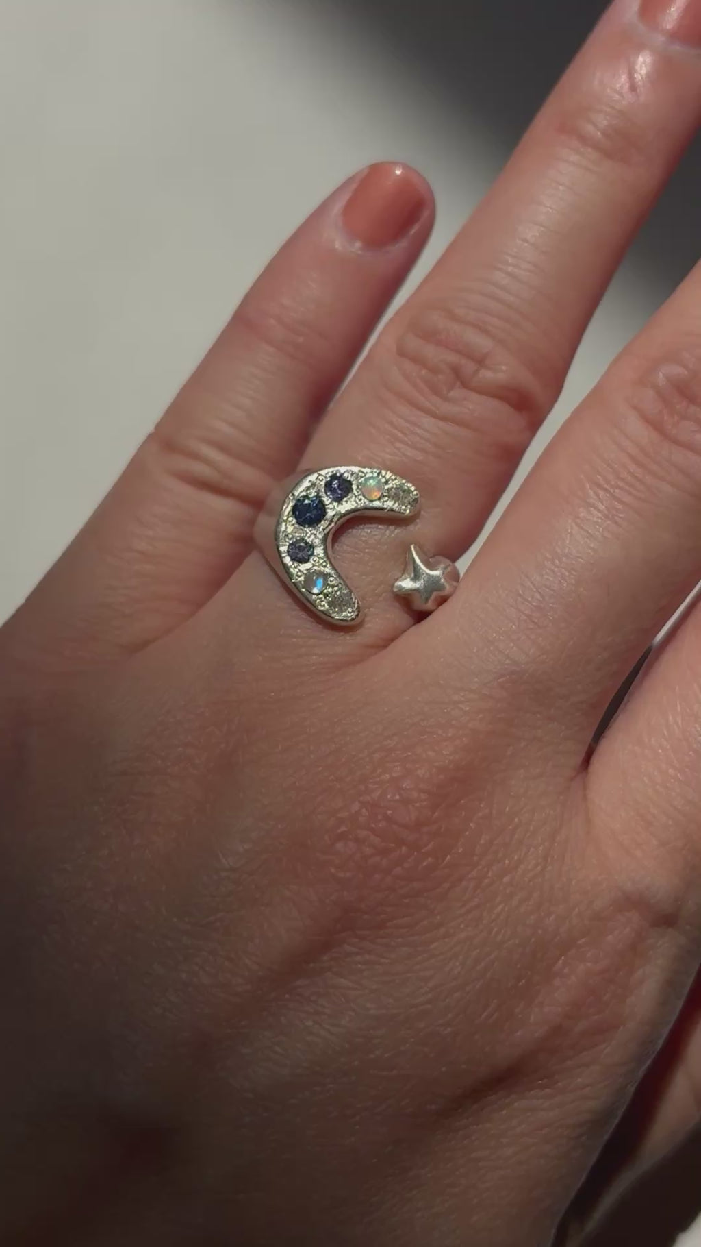 PTOWN NIGHTS MOON AND STAR RING