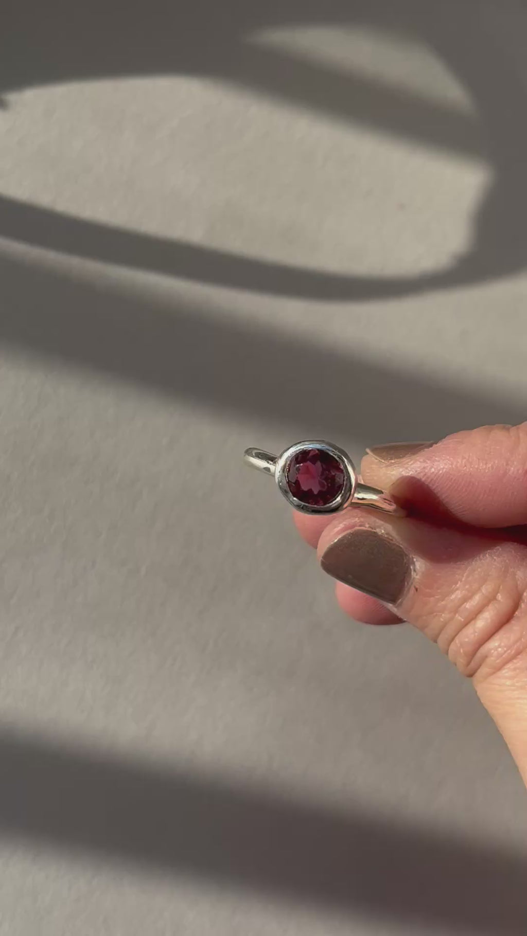 PINK BOY TOURMALINE SOLITAIRE - SIZE 7