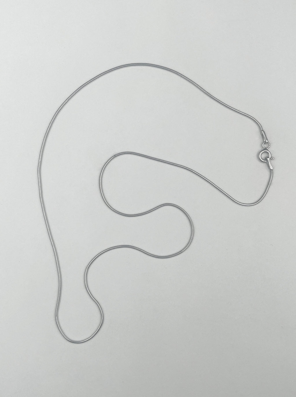 STERLING SILVER ROUND SNAKE CHAIN 0.9M