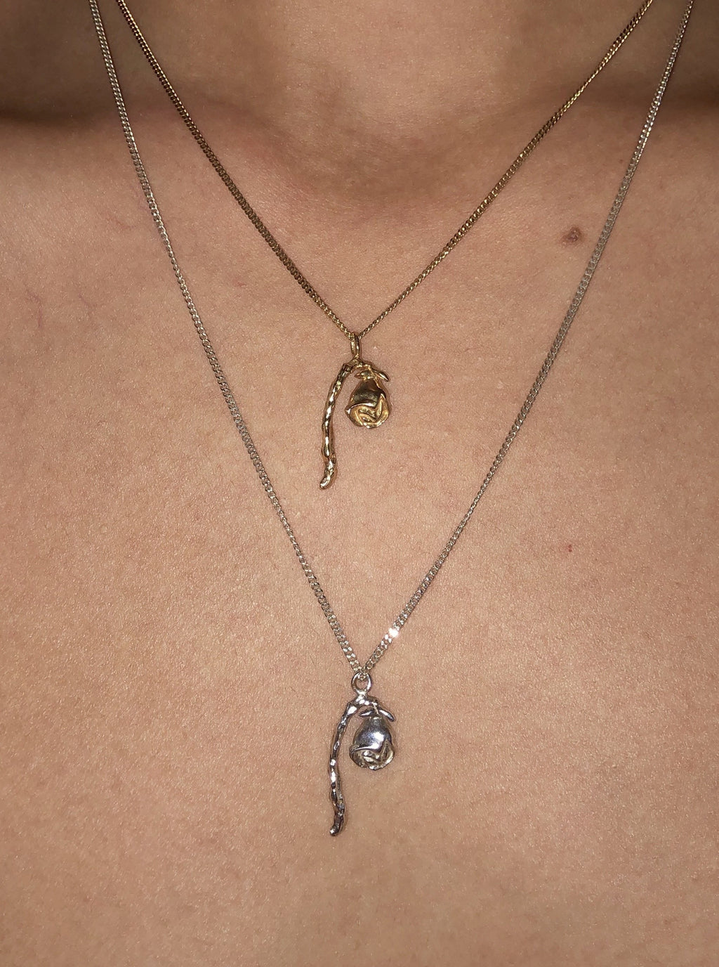 EVERYTHING DIES ROSE PENDANT