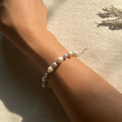 Taro Lotus Seed Pearl Bracelet