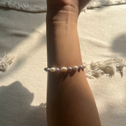 Taro Lotus Seed Pearl Bracelet