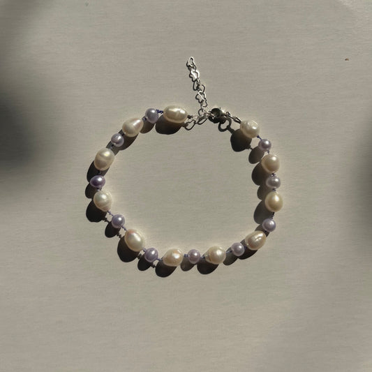 Taro Lotus Seed Pearl Bracelet