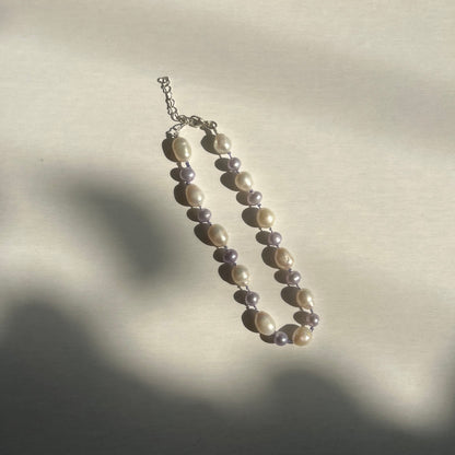 Taro Lotus Seed Pearl Bracelet